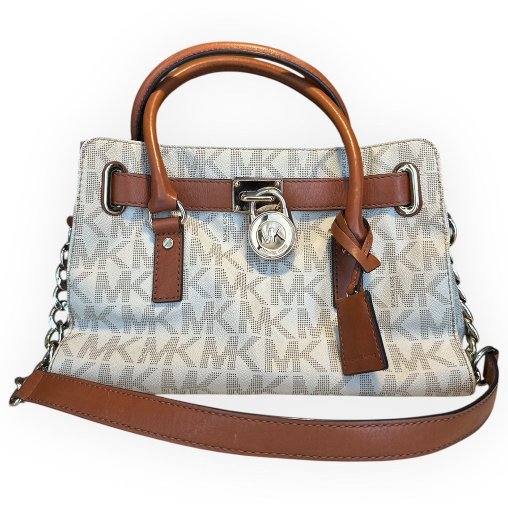 Michael Kors Brown and Cream Women's Bag